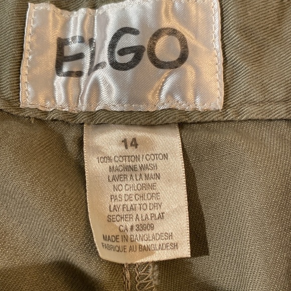 ELGO - High rise cargo shorts. Size 14 - Picture 3 of 7
